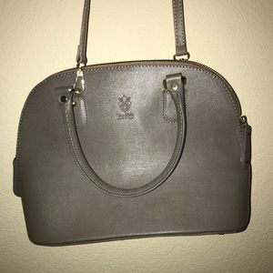 Florence leather market- Medium-sized Grey purse